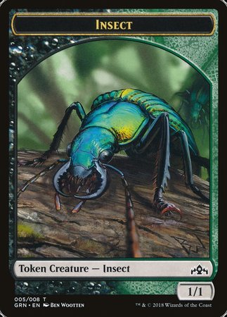 Insect Token [Guilds of Ravnica Tokens] | Arkham Games and Comics