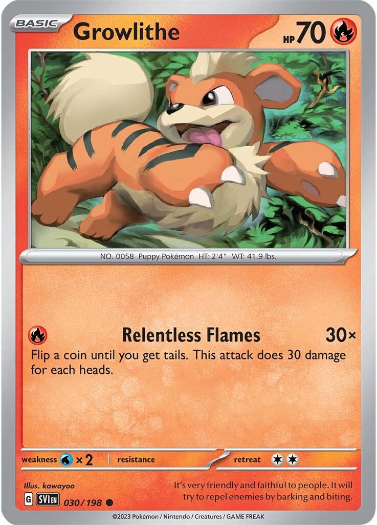 Growlithe (030/198) [Scarlet & Violet: Base Set] | Arkham Games and Comics