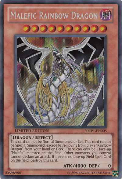 Malefic Rainbow Dragon [YMP1-EN005] Secret Rare | Arkham Games and Comics