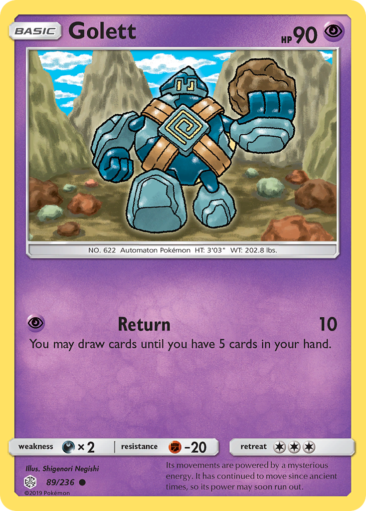 Golett (89/236) [Sun & Moon: Cosmic Eclipse] | Arkham Games and Comics