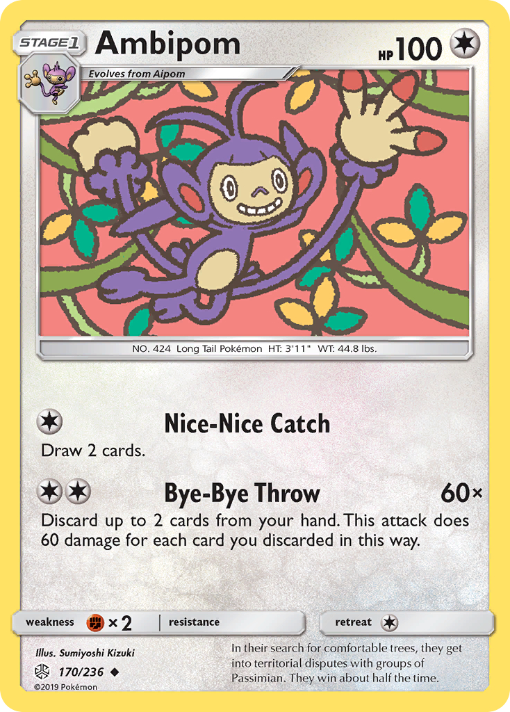 Ambipom (170/236) [Sun & Moon: Cosmic Eclipse] | Arkham Games and Comics