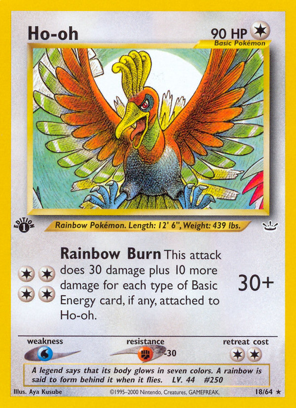 Ho-oh (18/64) [Neo Revelation 1st Edition] | Arkham Games and Comics