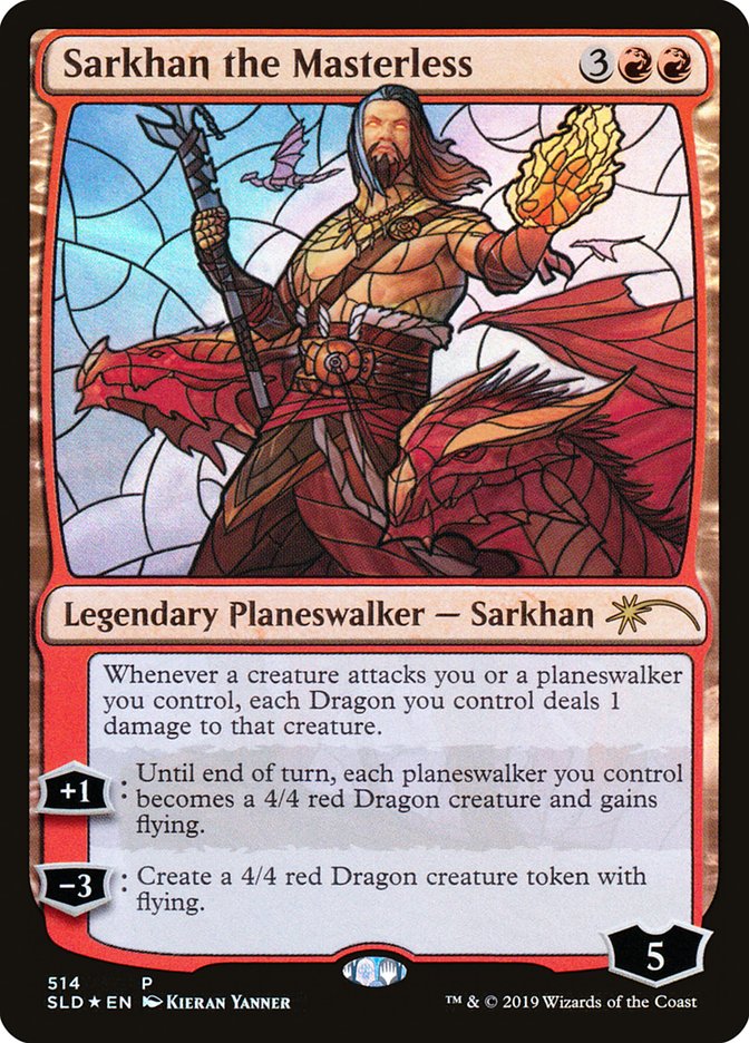 Sarkhan the Masterless (Stained Glass) [Secret Lair Drop Promos] | Arkham Games and Comics