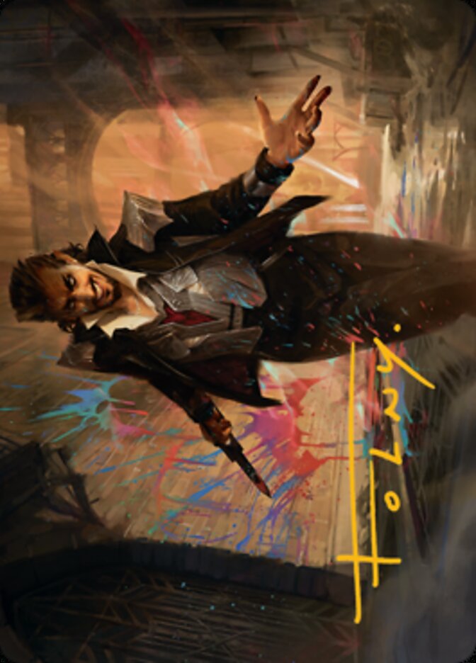 Anhelo, the Painter Art Card (Gold-Stamped Signature) [Streets of New Capenna Art Series] | Arkham Games and Comics