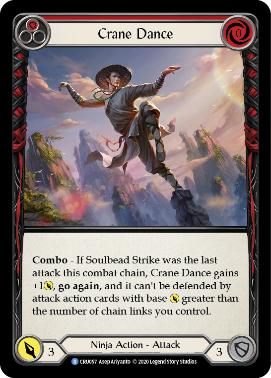 Crane Dance (Red) [CRU057] (Crucible of War)  1st Edition Rainbow Foil | Arkham Games and Comics