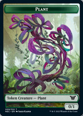 Plant // Treasure Double-sided Token [Kamigawa: Neon Dynasty Commander Tokens] | Arkham Games and Comics