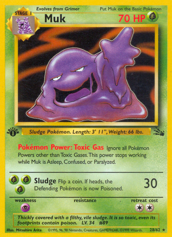 Muk (28/62) [Fossil 1st Edition] | Arkham Games and Comics