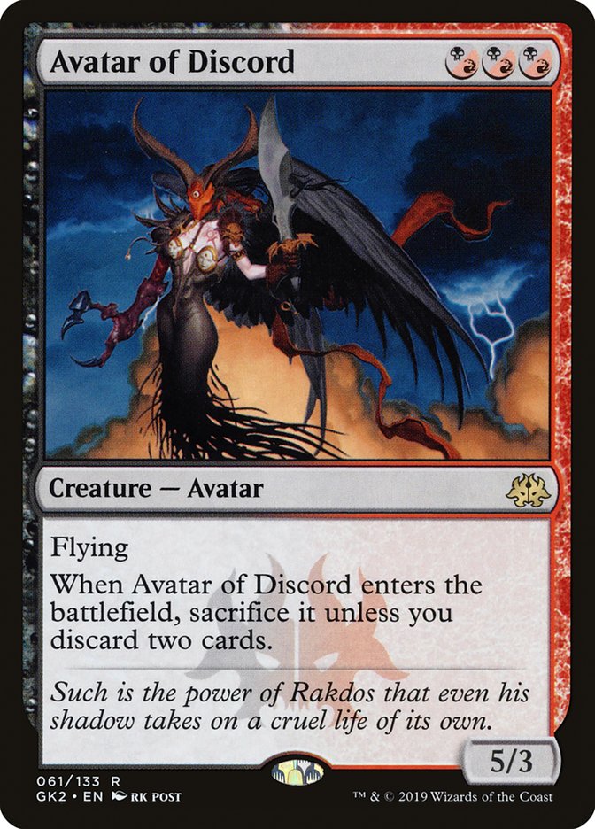 Avatar of Discord [Ravnica Allegiance Guild Kit] | Arkham Games and Comics