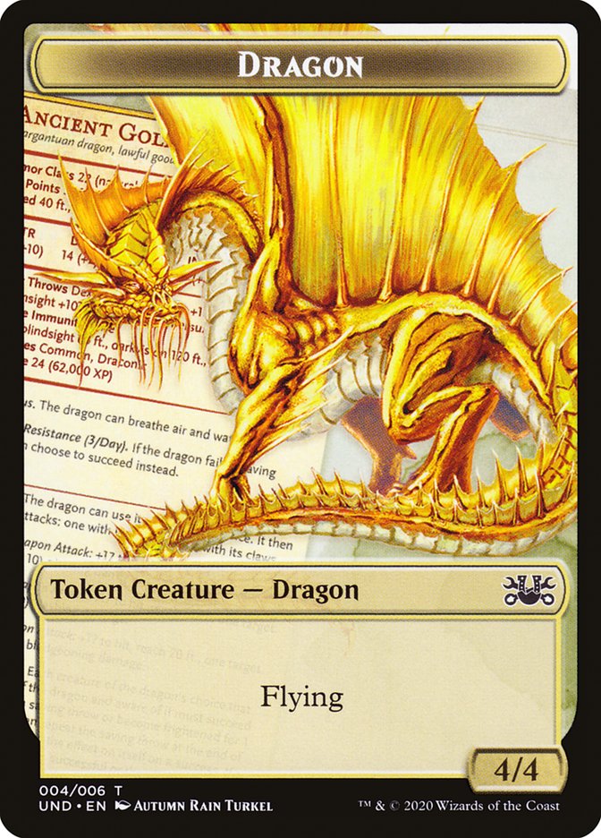 Beeble // Dragon Double-sided Token [Unsanctioned Tokens] | Arkham Games and Comics