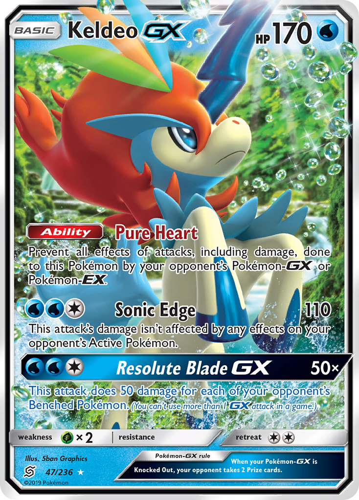 Keldeo GX (47/236) [Sun & Moon: Unified Minds] | Arkham Games and Comics