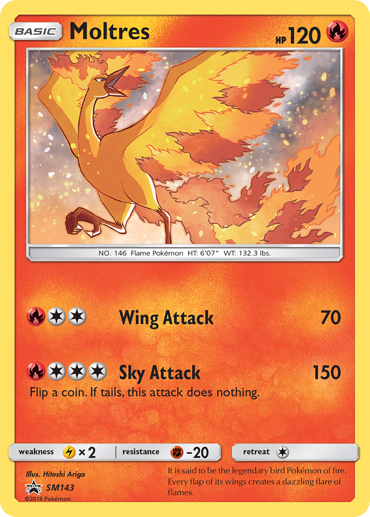 Moltres (SM143) [Sun & Moon: Black Star Promos] | Arkham Games and Comics