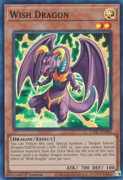 Wish Dragon [CYAC-EN093] Super Rare | Arkham Games and Comics