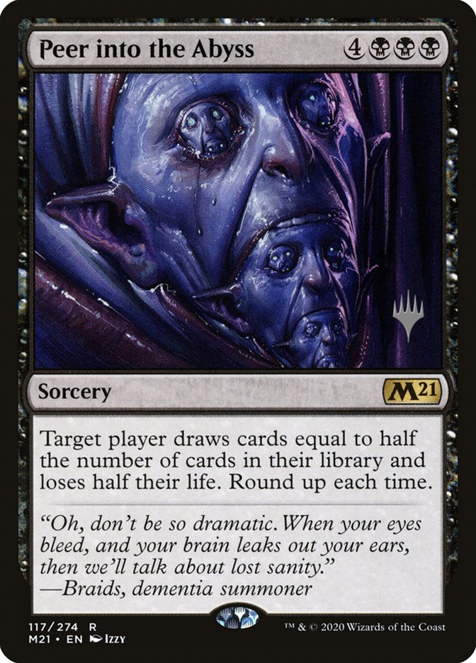 Peer into the Abyss (Promo Pack) [Core Set 2021 Promos] | Arkham Games and Comics