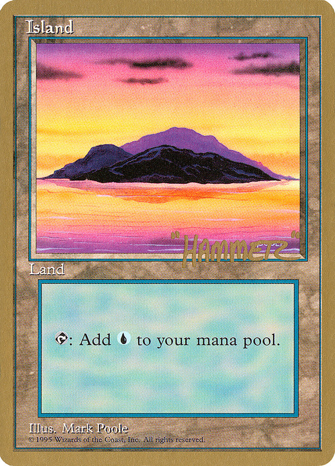 Island (shr368) (Shawn "Hammer" Regnier) [Pro Tour Collector Set] | Arkham Games and Comics