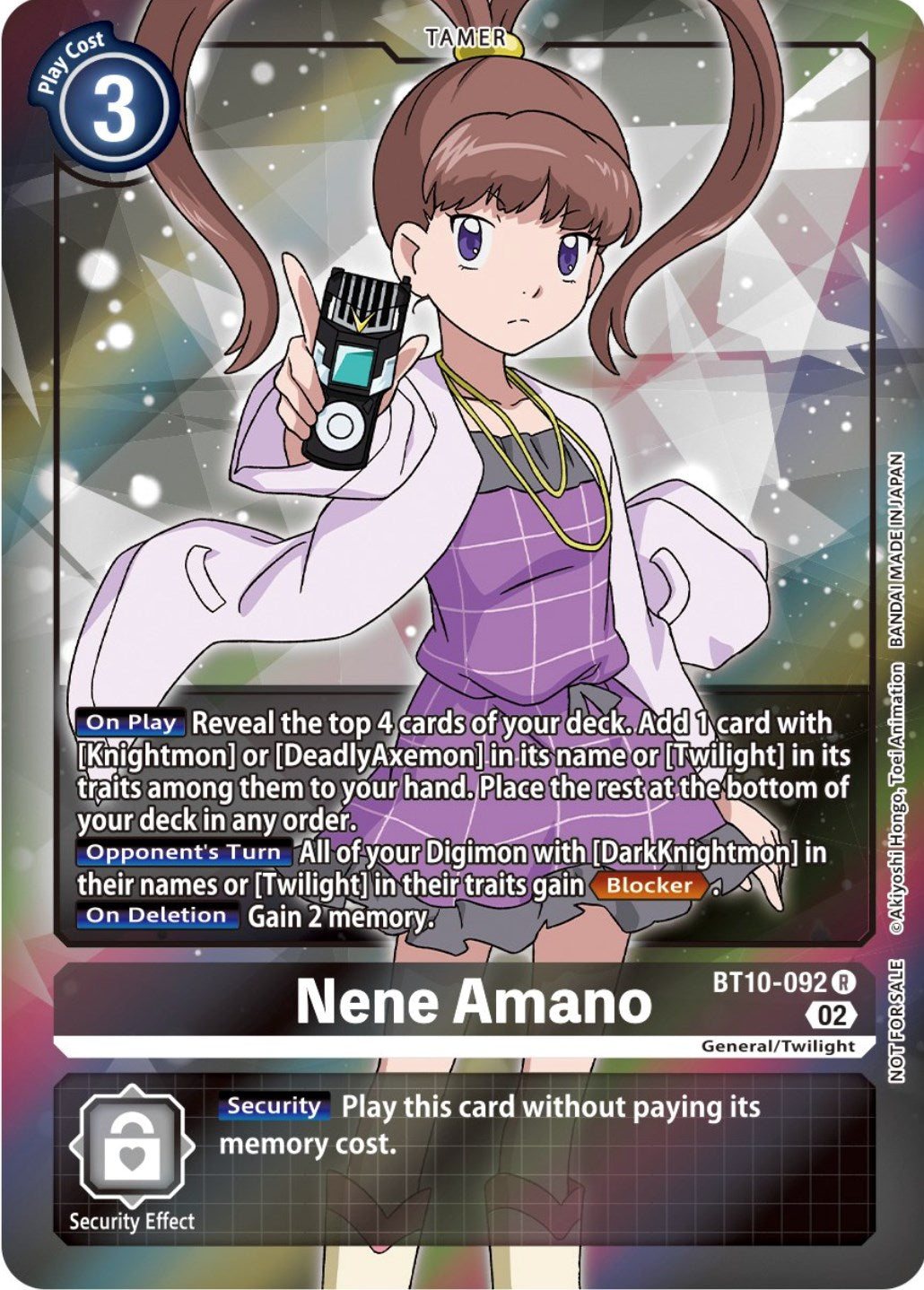 Nene Amano [BT10-092] (Box Topper) [Xros Encounter] | Arkham Games and Comics