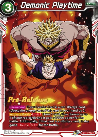 Demonic Playtime (BT15-029) [Saiyan Showdown Prerelease Promos] | Arkham Games and Comics