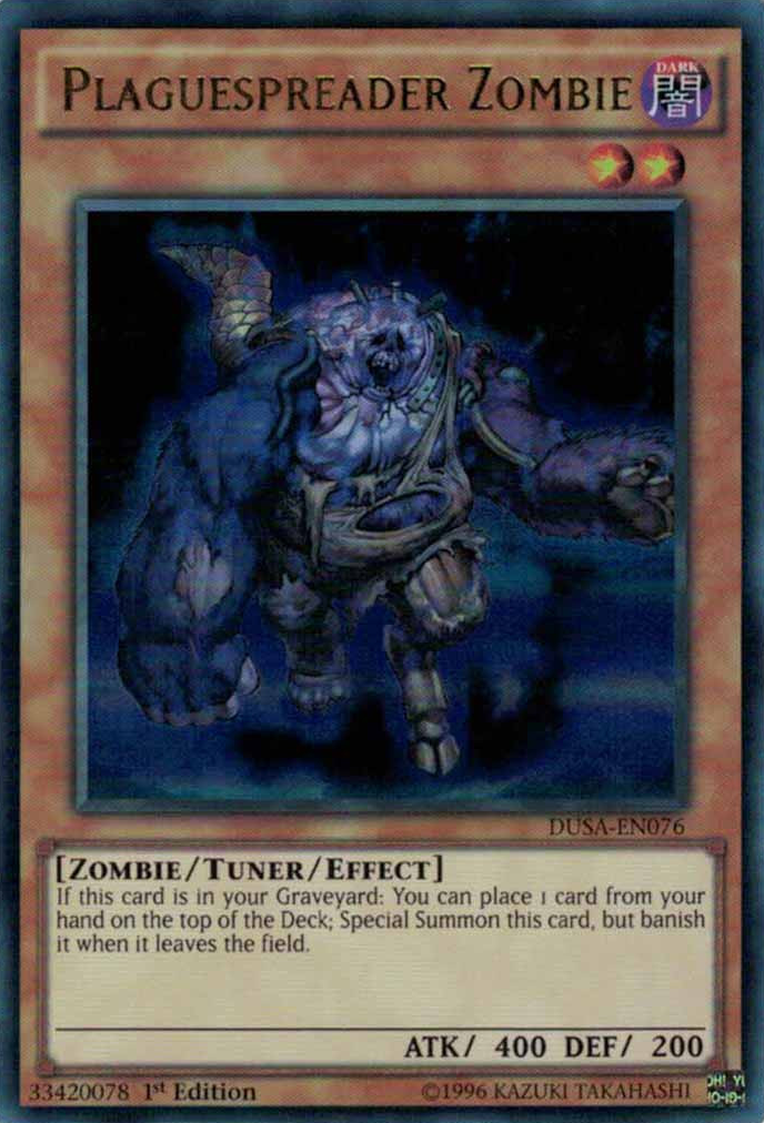 Plaguespreader Zombie [DUSA-EN076] Ultra Rare | Arkham Games and Comics