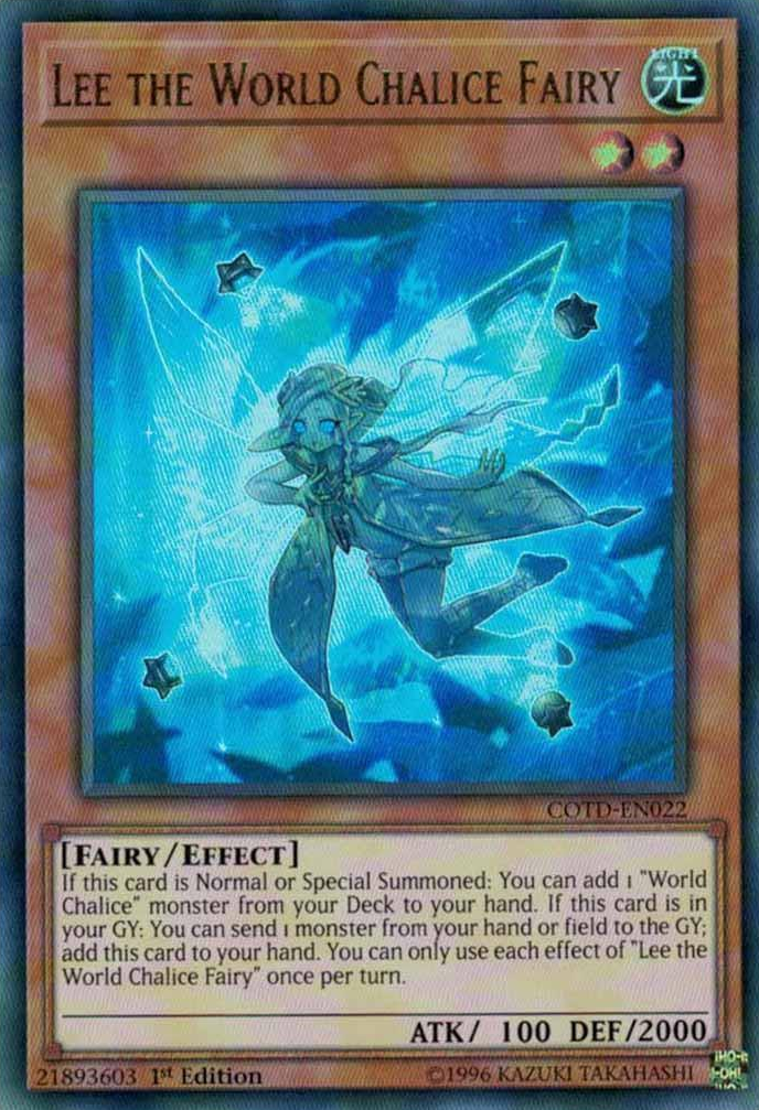 Lee the World Chalice Fairy [COTD-EN022] Ultra Rare | Arkham Games and Comics