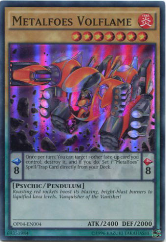 Metalfoes Volflame [OP04-EN004] Super Rare | Arkham Games and Comics