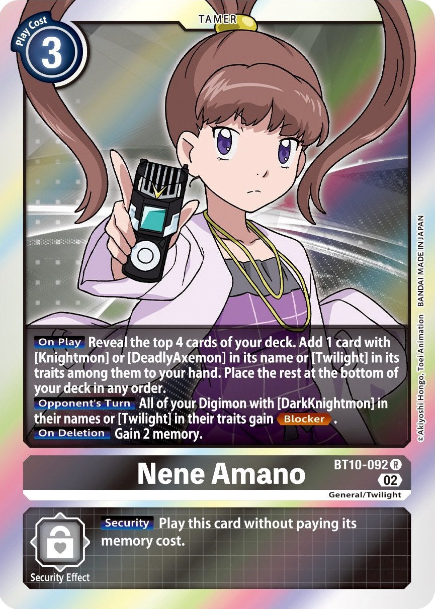 Nene Amano [BT10-092] [Xros Encounter] | Arkham Games and Comics