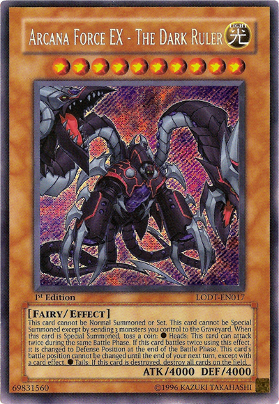 Arcana Force EX - The Dark Ruler [LODT-EN017] Secret Rare | Arkham Games and Comics