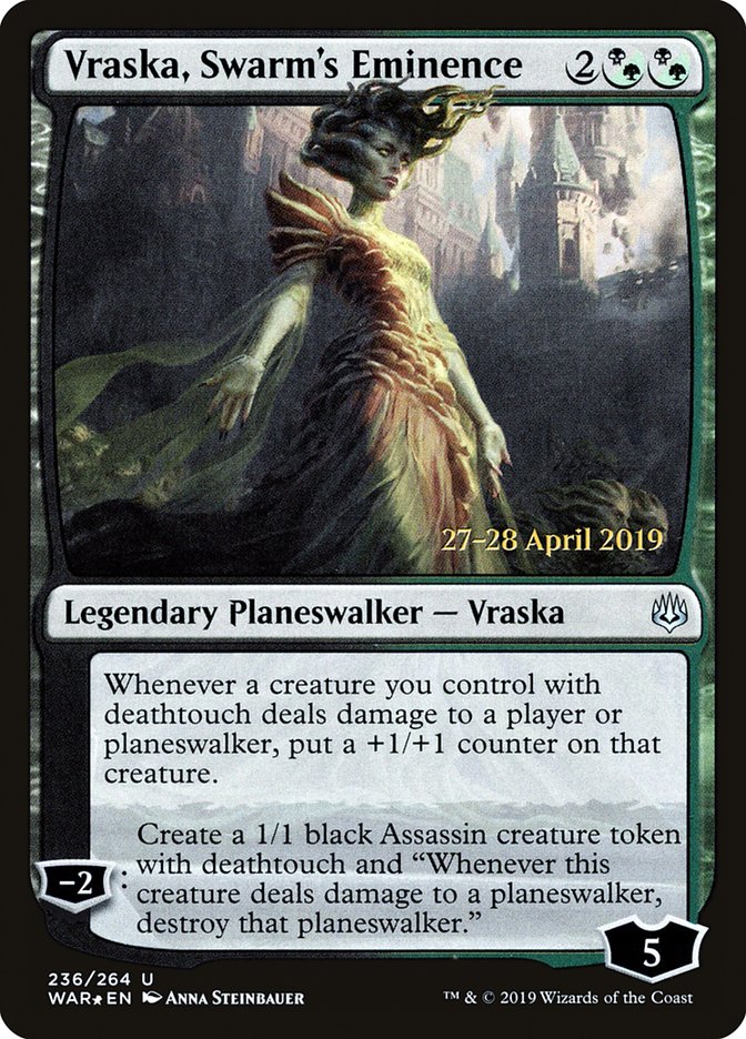 Vraska, Swarm's Eminence  [War of the Spark Prerelease Promos] | Arkham Games and Comics