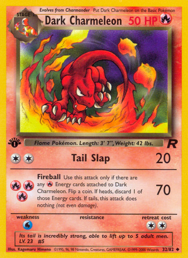 Dark Charmeleon (32/82) [Team Rocket 1st Edition] | Arkham Games and Comics