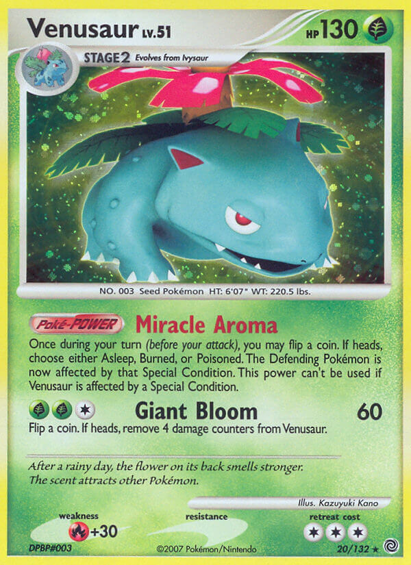 Venusaur (20/132) (Theme Deck Exclusive) [Diamond & Pearl: Secret Wonders] | Arkham Games and Comics