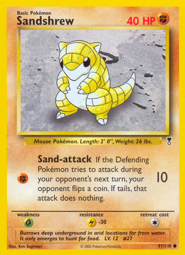 Sandshrew (91/110) [Legendary Collection] | Arkham Games and Comics