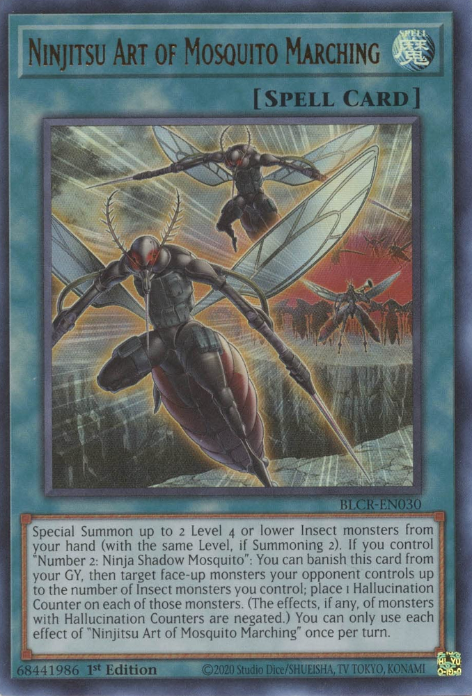 Ninjitsu Art of Mosquito Marching [BLCR-EN030] Ultra Rare | Arkham Games and Comics