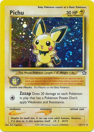 Pichu (12/111) [Neo Genesis Unlimited] | Arkham Games and Comics