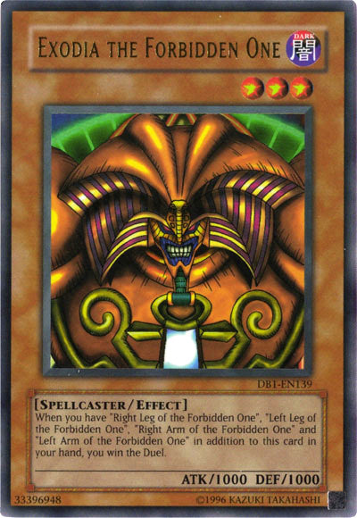 Exodia the Forbidden One [DB1-EN139] Ultra Rare | Arkham Games and Comics