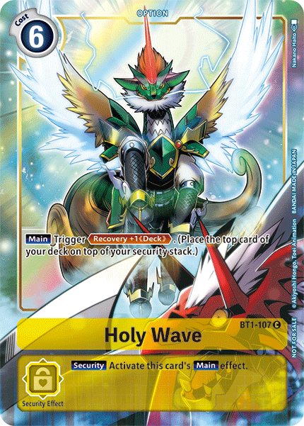 Holy Wave [BT1-107] (Dash Pack) [Release Special Booster Ver.1.5 Promos] | Arkham Games and Comics