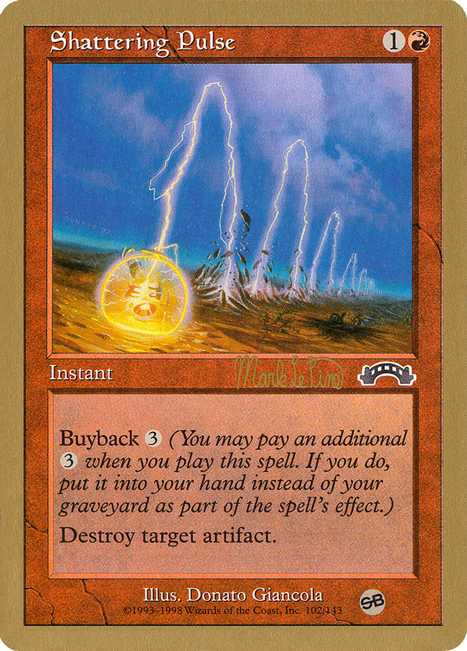 Shattering Pulse (Mark Le Pine) (SB) [World Championship Decks 1999] | Arkham Games and Comics