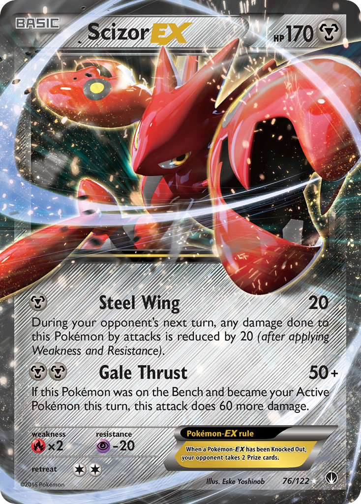 Scizor EX (76/122) [XY: BREAKpoint] | Arkham Games and Comics