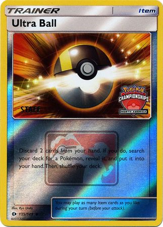 Ultra Ball (135/149) (NA Championship Promo Staff) [Sun & Moon: Base Set] | Arkham Games and Comics