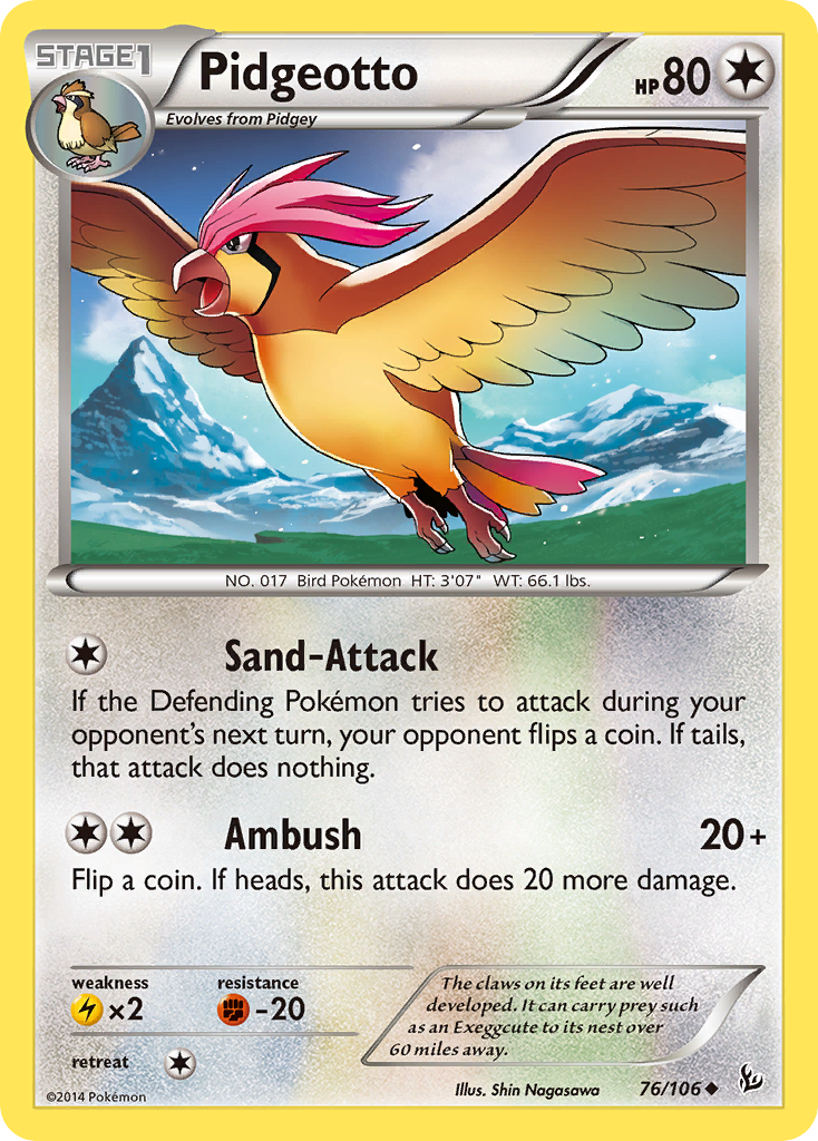 Pidgeotto (76/106) [XY: Flashfire] | Arkham Games and Comics