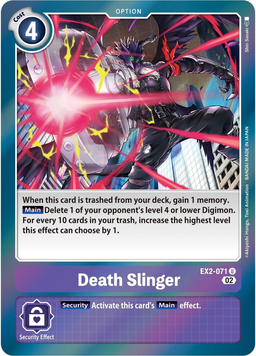 Death Slinger [EX2-071] (Alternate Art) [Starter Deck: Beelzemon Advanced Deck Set] | Arkham Games and Comics