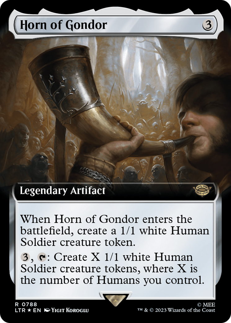 Horn of Gondor (Extended Art) (Surge Foil) [The Lord of the Rings: Tales of Middle-Earth] | Arkham Games and Comics