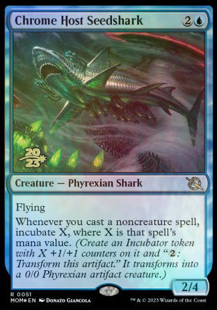 Chrome Host Seedshark [March of the Machine Prerelease Promos] | Arkham Games and Comics