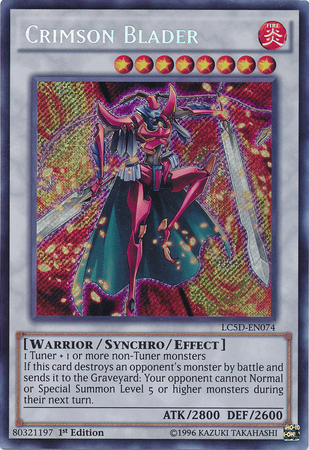 Crimson Blader [LC5D-EN074] Secret Rare | Arkham Games and Comics