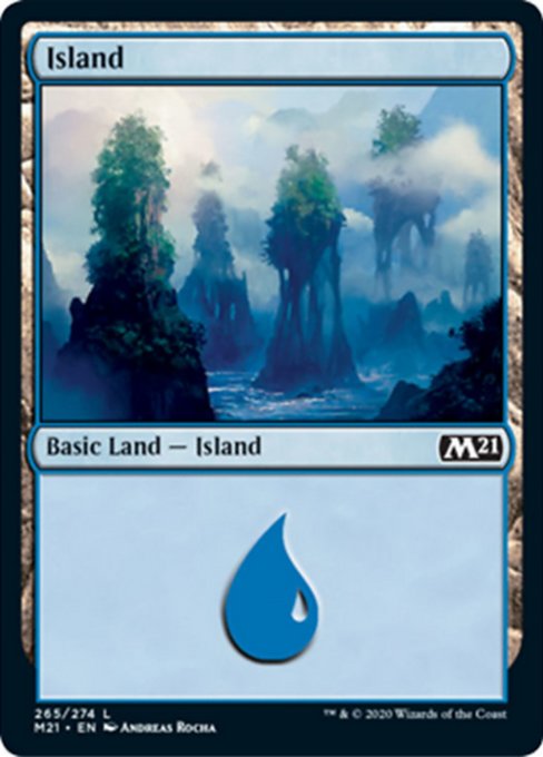 Island (265) [Core Set 2021] | Arkham Games and Comics