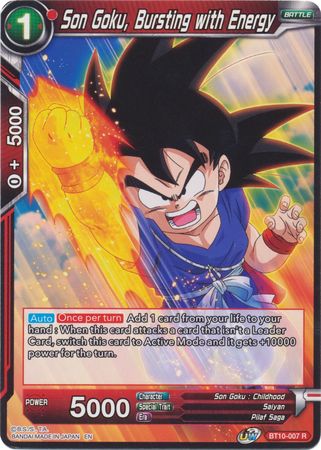 Son Goku, Bursting with Energy (BT10-007) [Rise of the Unison Warrior 2nd Edition] | Arkham Games and Comics