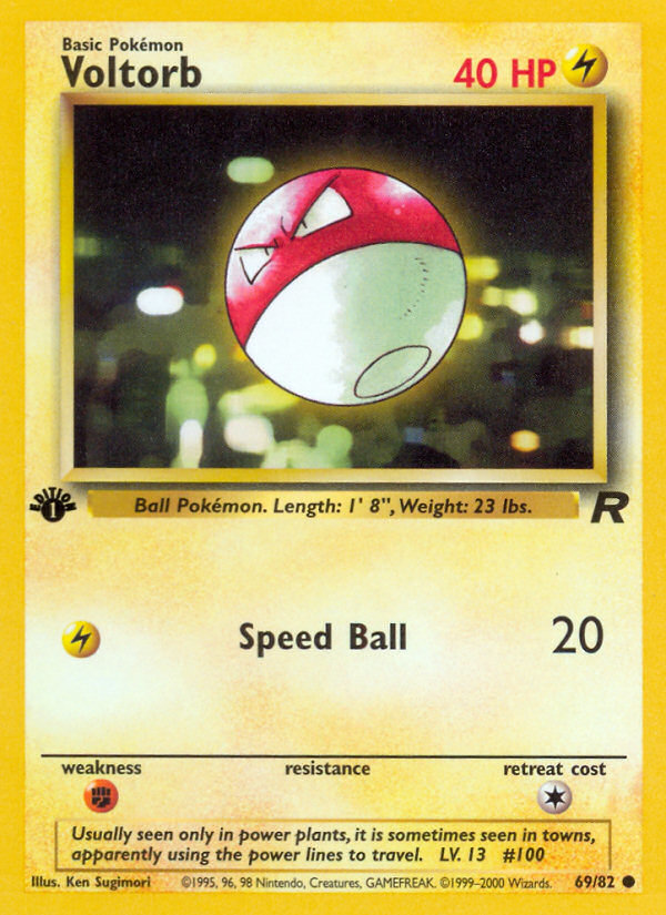 Voltorb (69/82) [Team Rocket 1st Edition] | Arkham Games and Comics