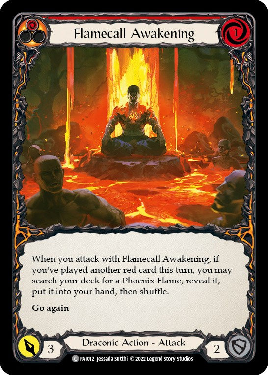 Flamecall Awakening [FAI012] (Uprising Fai Blitz Deck) | Arkham Games and Comics