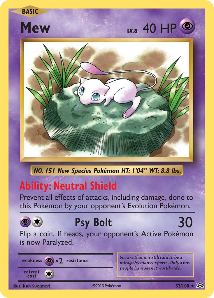 Mew (53/108) (Theme Deck Exclusive) [XY: Evolutions] | Arkham Games and Comics