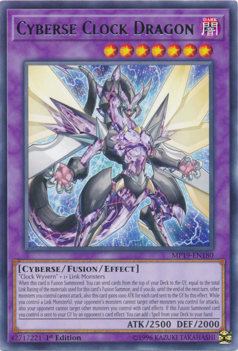 Cyberse Clock Dragon [MP19-EN180] Rare | Arkham Games and Comics