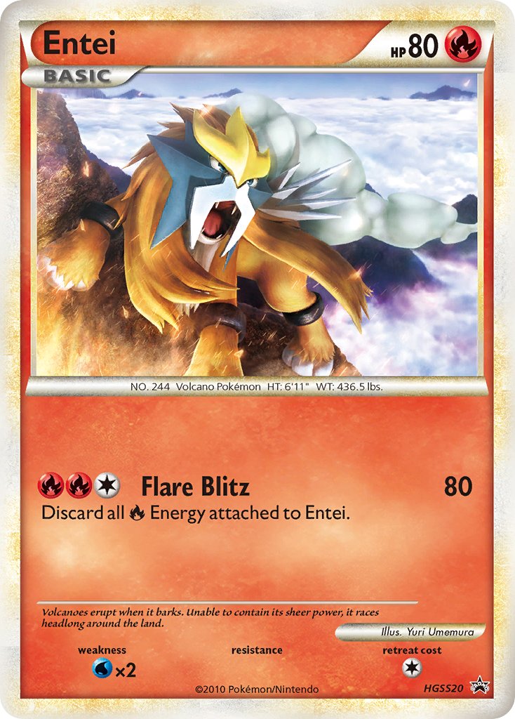 Entei (HGSS20) [HeartGold & SoulSilver: Black Star Promos] | Arkham Games and Comics