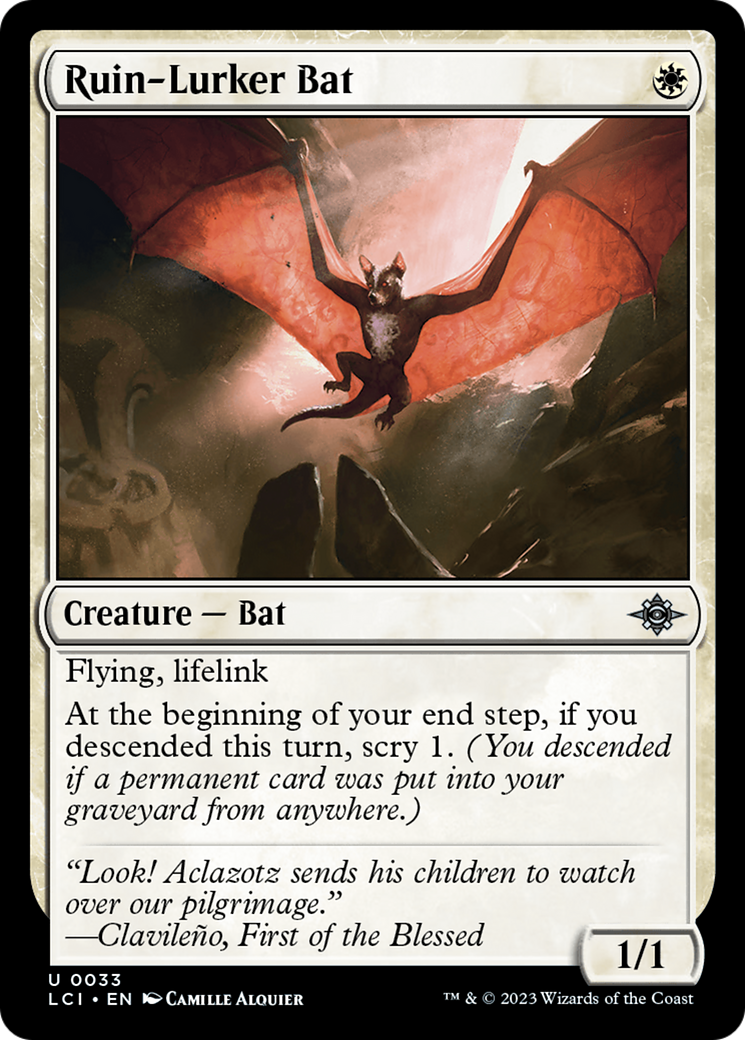 Ruin-Lurker Bat [The Lost Caverns of Ixalan] | Arkham Games and Comics