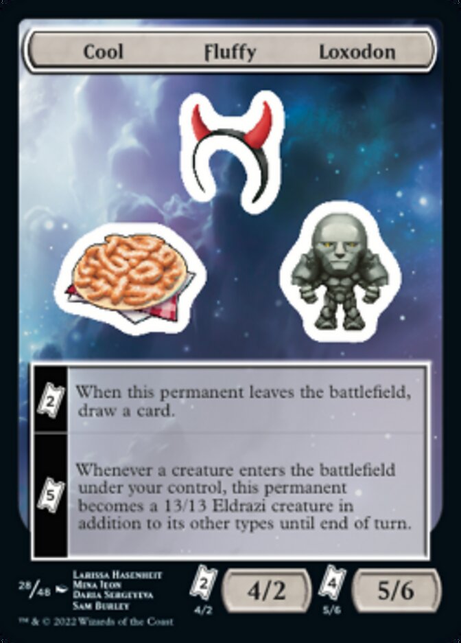 Cool Fluffy Loxodon [Unfinity Stickers] | Arkham Games and Comics